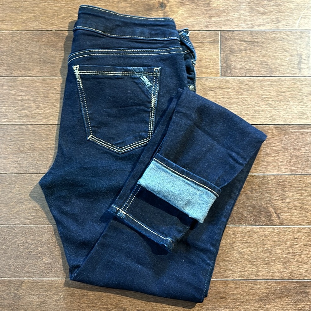 Sz 29/31🇨🇦⭐️Silver Aiko Super Skinny Dark Wash Mid-rise Jeans New Condition
